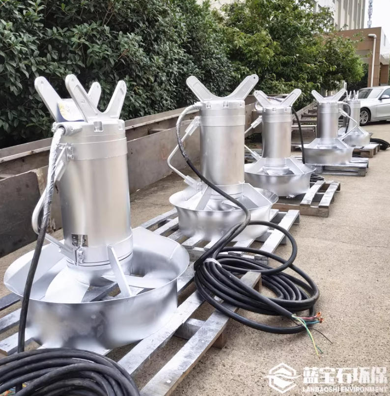 南京藍(lán)寶石環(huán)保有限公司與上海某某水處理技術(shù)有限公司達(dá)成合作——QJB5.5kw沖壓式潛水?dāng)嚢铏C(jī)助力高效污水處理